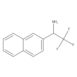 [(S)-1-(2-Naphthyl)-2,2,2-trifluoroethyl]amine结构式