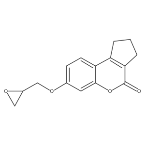 7-(oxiran-2-ylmethoxy)-2,3-dihydrocyclopenta[c]chromen-4(1H)-one结构式