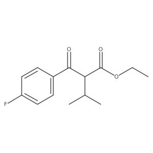 Ethyl 2-(4-fluorobenzoyl)-3-methylbutanoate Structure