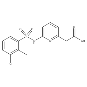 [6-(3-Chloro-2-methyl-benzenesulfonylamino)-pyridin-2-yl]-acetic acid结构式