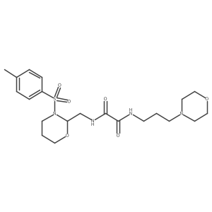 N1-(3-morpholinopropyl)-N2-((3-tosyl-1,3-oxazinan-2-yl)methyl)oxalamide Structure