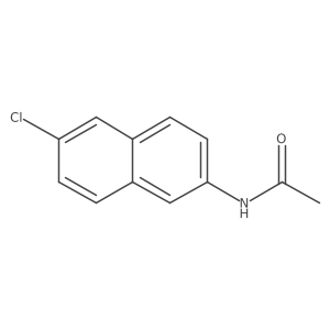 N-(6-Chloro-2-naphthalenyl)acetamide Structure
