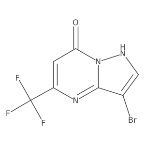 3-Bromo-5-(trifluoromethyl)pyrazolo[1,5-A]pyrimidin-7-OL结构式