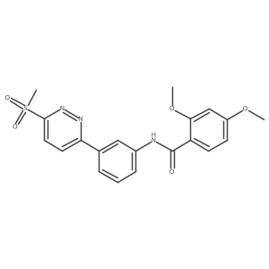 2,4-dimethoxy-N-(3-(6-(methylsulfonyl)pyridazin-3-yl)phenyl)benzamide Structure