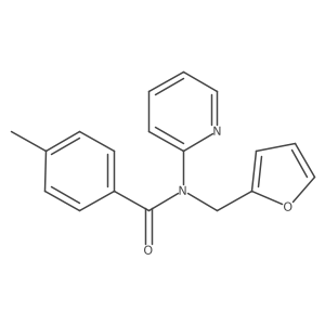 N-[(furan-2-yl)methyl]-4-methyl-N-(pyridin-2-yl)benzamide结构式