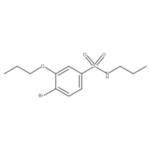 [(4-Bromo-3-propoxyphenyl)sulfonyl]propylamine Structure