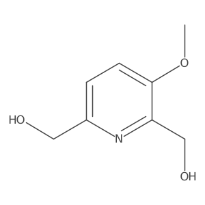 3-Methoxy-2,6-pyridinedimethanol结构式