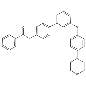 n-(4-{2-[(4-Morpholin-4-ylphenyl)amino]pyrimidin-4-yl}phenyl)benzamide结构式