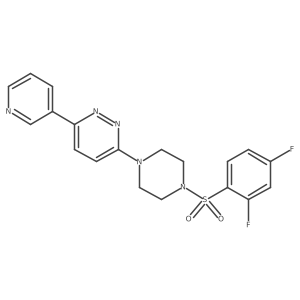 3-[4-(2,4-Difluorobenzenesulfonyl)piperazin-1-yl]-6-(pyridin-3-yl)pyridazine结构式