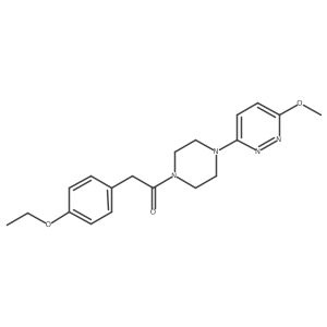 2-(4-Ethoxyphenyl)-1-(4-(6-methoxypyridazin-3-yl)piperazin-1-yl)ethanone Structure