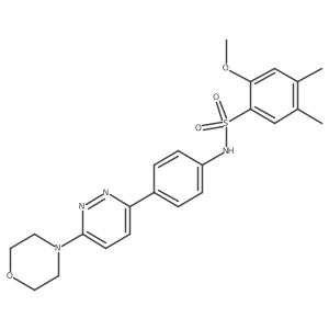2-methoxy-4,5-dimethyl-N-(4-(6-morpholinopyridazin-3-yl)phenyl)benzenesulfonamide Structure
