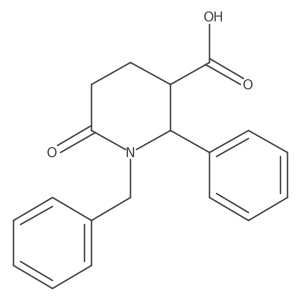 1-Benzyl-6-oxo-2-phenylpiperidine-3-carboxylic acid Structure
