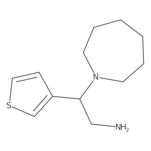 [2-Azepan-1-yl-2-(3-thienyl)ethyl]amine Structure