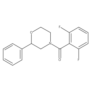 (2,6-Difluorophenyl)(2-phenylmorpholino)methanone Structure