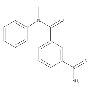 3-(Aminothioxomethyl)-N-methyl-N-phenylbenzamide Structure