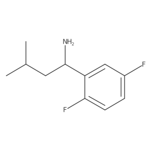 1-(2,5-difluorophenyl)-3-methyl-butan-1-amine结构式