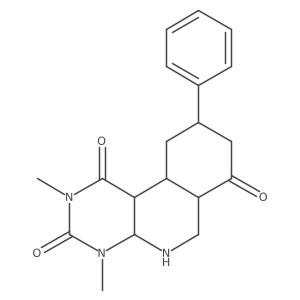 2,4-dimethyl-9-phenyl-5,6,6a,8,9,10,10a,10b-octahydro-4aH-pyrimido[4,5-c]isoquinoline-1,3,7-trione Structure