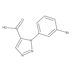 1-(3-Bromophenyl)-1H-1,2,3-triazole-5-carboxylic acid Structure