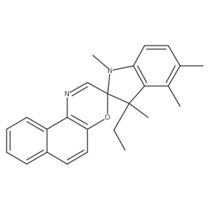 Spiro(2H-indole-2,3'-(3H)naphth(2,1-b)(1,4)oxazine), 3-ethyl-1,3-dihydro-1,3,4,5-tetramethyl- Structure