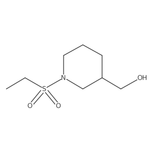 [1-(Ethanesulfonyl)piperidin-3-yl]methanol结构式