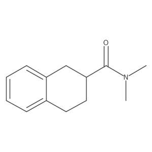 N,N-dimethyl-1,2,3,4-tetrahydronaphthalene-2-carboxamide结构式