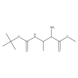 (2S,3R)-Methyl 2-amino-3-((tert-butoxycarbonyl)amino)butanoate结构式