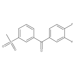(3,4-Difluorophenyl)(3-methanesulfonylphenyl)methanone Structure