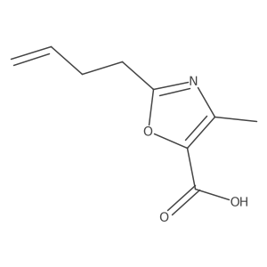 2-(3-Buten-1-yl)-4-methyl-5-oxazolecarboxylic acid Structure