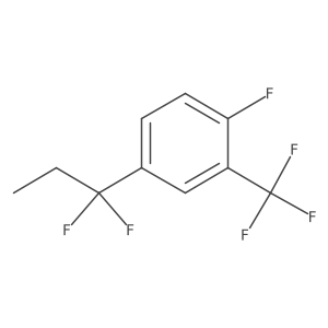 4-(1,1-Difluoropropyl)-1-fluoro-2-(trifluoromethyl)benzene Structure
