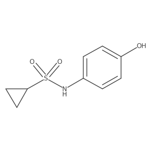 N-(4-hydroxyphenyl)cyclopropanesulfonamide Structure
