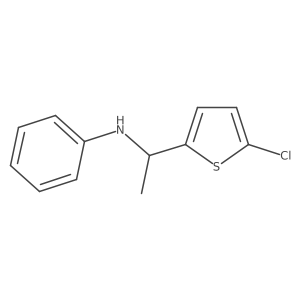 N-[1-(5-chlorothiophen-2-yl)ethyl]aniline结构式