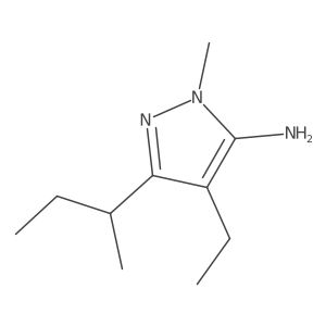3-(Butan-2-YL)-4-ethyl-1-methyl-1H-pyrazol-5-amine结构式