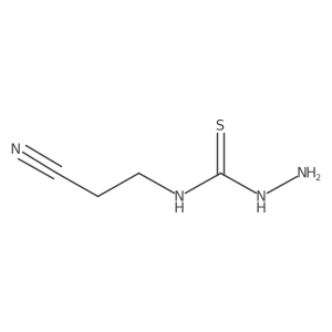 1-Amino-3-(2-cyanoethyl)thiourea Structure