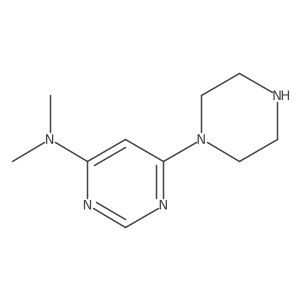 N,N-Dimethyl-6-(piperazin-1-yl)pyrimidin-4-amine Structure