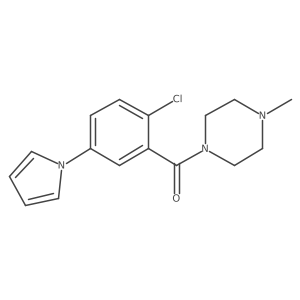 (2-Chloro-5-(1H-pyrrol-1-yl)phenyl)(4-methylpiperazin-1-yl)methanone Structure