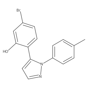 5-Bromo-2-(1-p-tolyl-1H-pyrazol-5-yl)phenol结构式