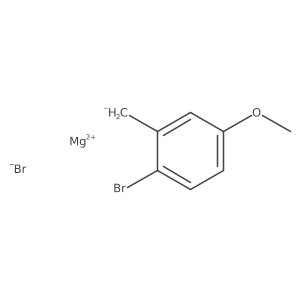 Magnesium;1-bromo-2-methanidyl-4-methoxybenzene;bromide Structure