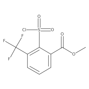 Methyl 2-(chlorosulfonyl)-3-(trifluoromethyl)benzoate Structure