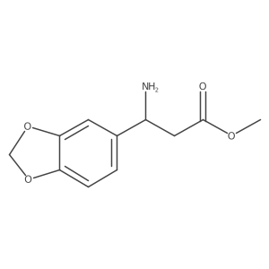 Methyl 3-(2H-benzo[3,4-d]1,3-dioxol-5-yl)(3R)-3-aminopropanoate Structure