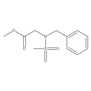 methyl N-benzyl-N-(methylsulfonyl)glycinate结构式