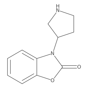 3-(Pyrrolidin-3-yl)-2,3-dihydro-1,3-benzoxazol-2-one结构式