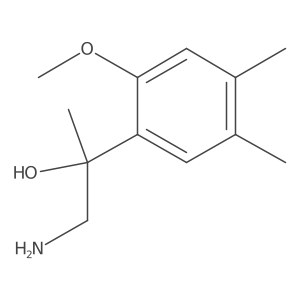 1-Amino-2-(2-methoxy-4,5-dimethylphenyl)propan-2-ol结构式