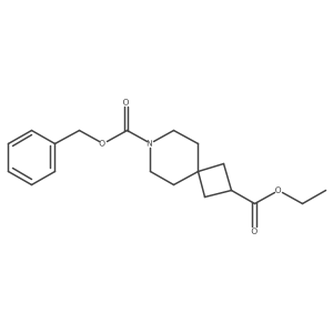 7-O-benzyl 2-O-ethyl 7-azaspiro[3.5]nonane-2,7-dicarboxylate结构式