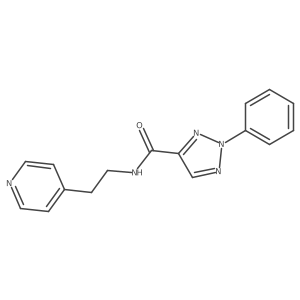 2-phenyl-N-(2-(pyridin-4-yl)ethyl)-2H-1,2,3-triazole-4-carboxamide Structure