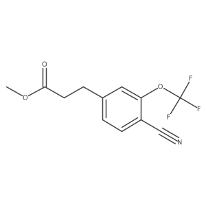 Methyl 3-(4-cyano-3-(trifluoromethoxy)phenyl)propanoate结构式
