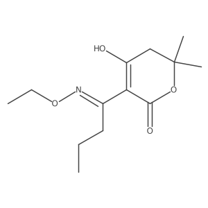 3a[1a(Ethoxyimino)butyl]a4ahydroxya6,6adimethyla 5,6adihydroa2Hapyrana2aone Structure