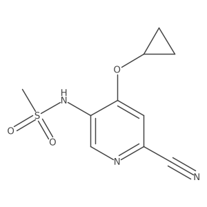 N-(6-Cyano-4-cyclopropoxypyridin-3-YL)methanesulfonamide Structure