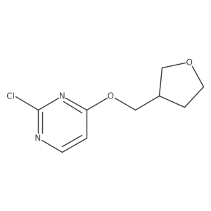 2-Chloro-4-((tetrahydrofuran-3-yl)methoxy)pyrimidine Structure