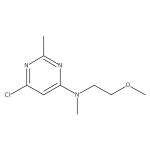 6-chloro-N-(2-methoxyethyl)-N,2-dimethylpyrimidin-4-amine结构式
