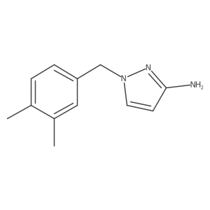 1-[(3,4-dimethylphenyl)methyl]-1H-pyrazol-3-amine结构式